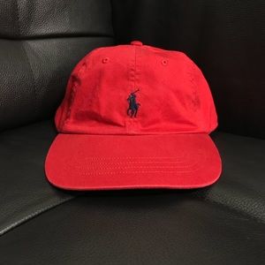 Polo Pony Logo Cap red